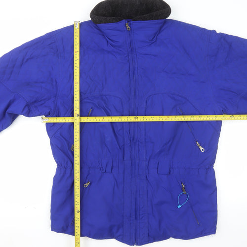 Collini Women's Blue Quilted Thermal Puffer Jacket Size 12