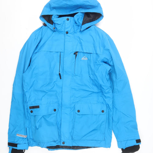 McKINLEY Women's Blue L Hooded Waterproof Puffer Jacket