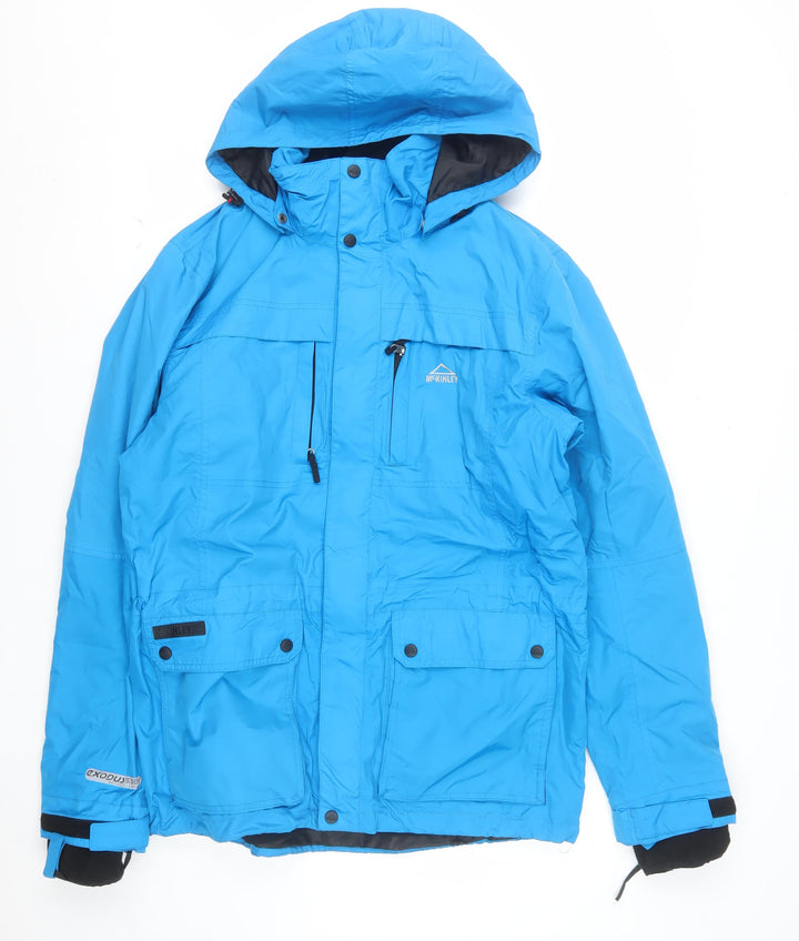 McKINLEY Women's Blue L Hooded Waterproof Puffer Jacket