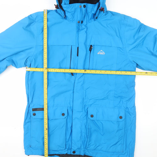 McKINLEY Women's Blue L Hooded Waterproof Puffer Jacket