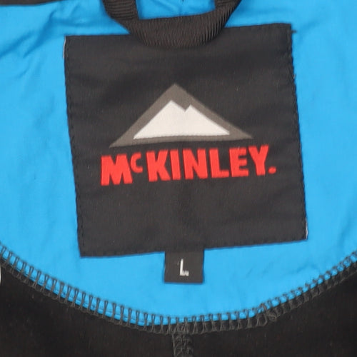 McKINLEY Women's Blue L Hooded Waterproof Puffer Jacket