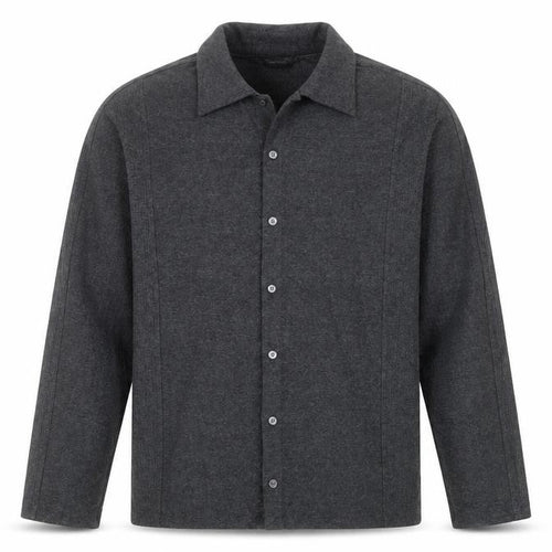 Claiborne Men’s Grey Long Sleeve Slim Fit Button-Up Shirt Size L
