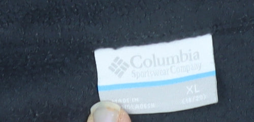Columbia Women's Black Fleece Full Zip Jacket XL Outdoor