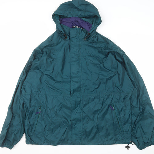 West Marine Mens Green XL Hooded Windbreaker Jacket