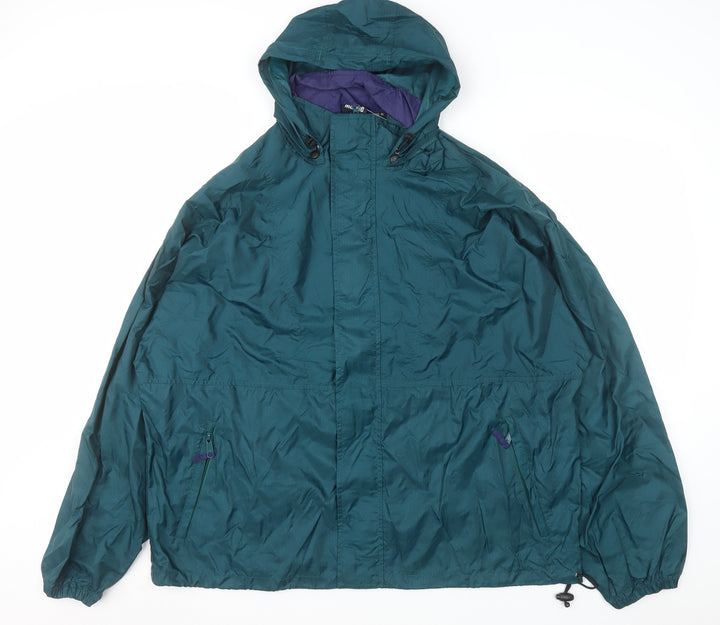 West Marine Mens Green XL Hooded Windbreaker Jacket