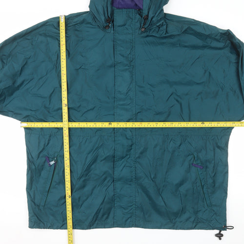 West Marine Mens Green XL Hooded Windbreaker Jacket