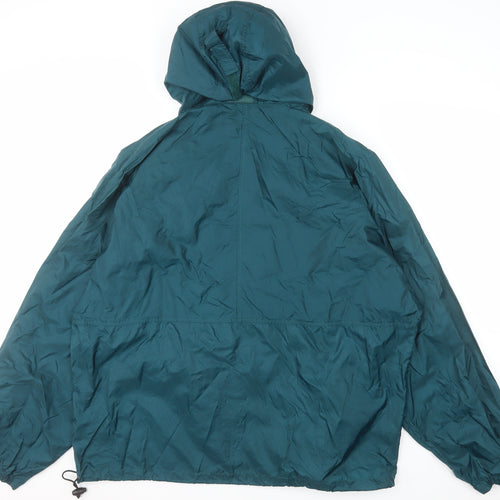 West Marine Mens Green XL Hooded Windbreaker Jacket