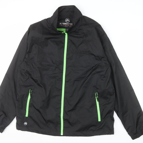 Stormtech Men's Black Windbreaker Jacket XL Polyester Lightweight
