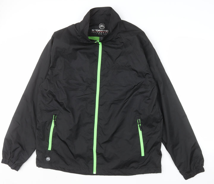 Stormtech Men's Black Windbreaker Jacket XL Polyester Lightweight