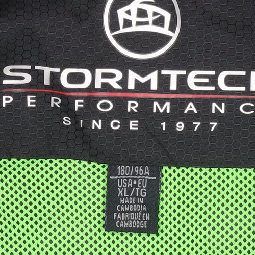 Stormtech Men's Black Windbreaker Jacket XL Polyester Lightweight