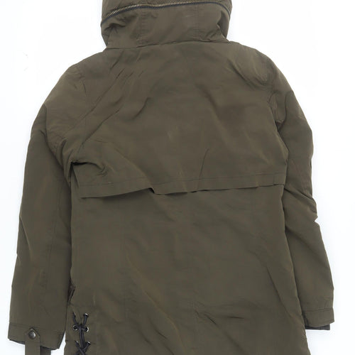 Andrew Marc Men's Green XS Parka Jacket Hooded Nylon Polyester