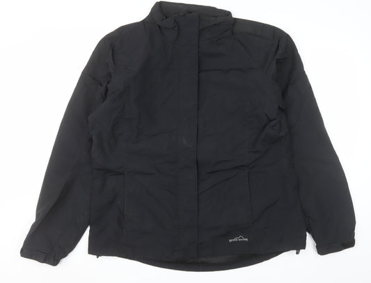 Eddie Bauer Men's Black L Water Resistant Puffer Jacket