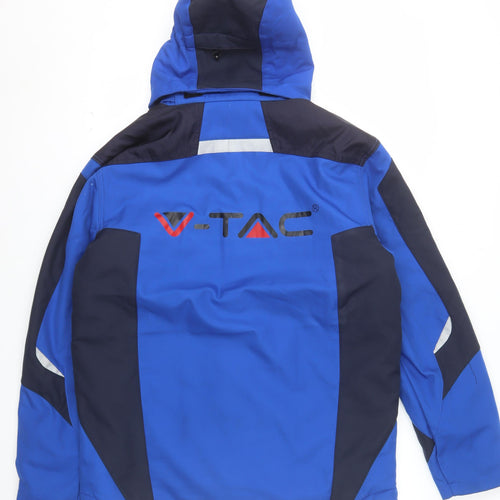 James & Nicholson Men's Blue Softshell Hooded Jacket M Windproof Waterproof