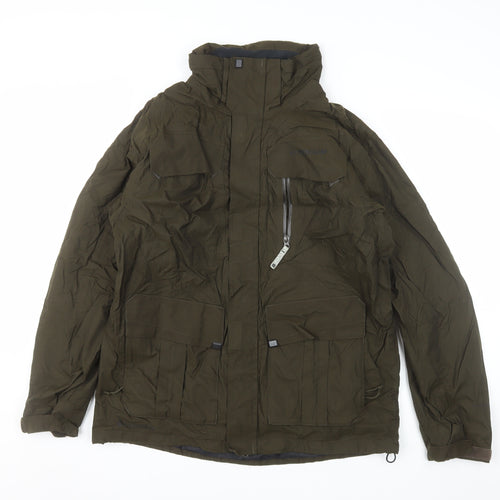 Columbia Men's Green Titanium Parka Jacket M Waterproof Hooded Outdoor