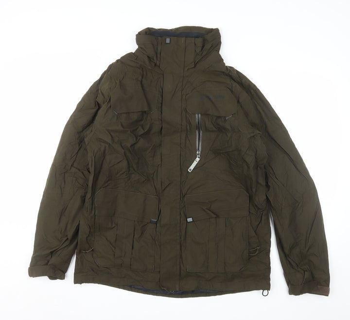 Columbia Men's Green Titanium Parka Jacket M Waterproof Hooded Outdoor