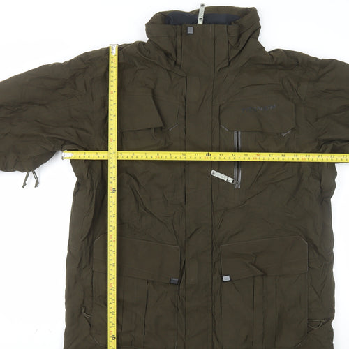 Columbia Men's Green Titanium Parka Jacket M Waterproof Hooded Outdoor