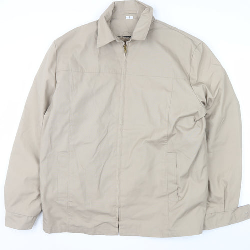 English Squire Men’s Beige Lined Basic Jacket L Regular Fit Beige