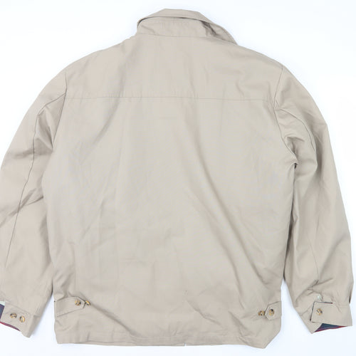 English Squire Men’s Beige Lined Basic Jacket L Regular Fit Beige