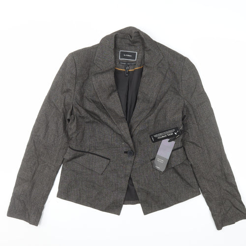 Le Château Women’s Grey Wool Blend Blazer Jacket M Regular Fit