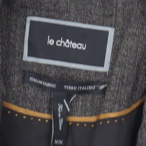Le Château Women’s Grey Wool Blend Blazer Jacket M Regular Fit