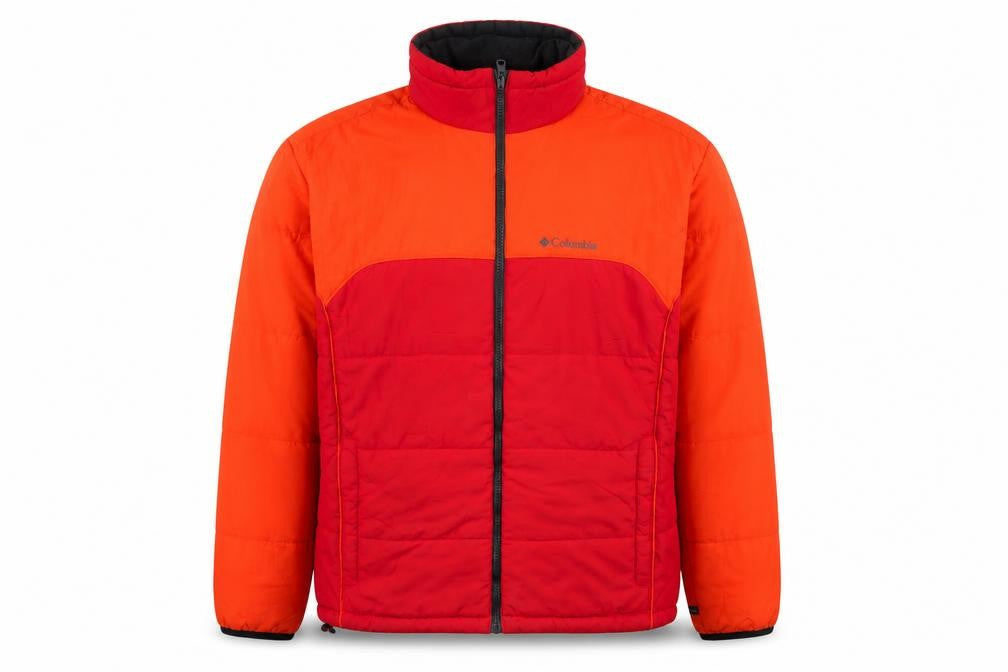 Front view of Columbia Men's Red XL Interchange Insulated Puffer Jacket