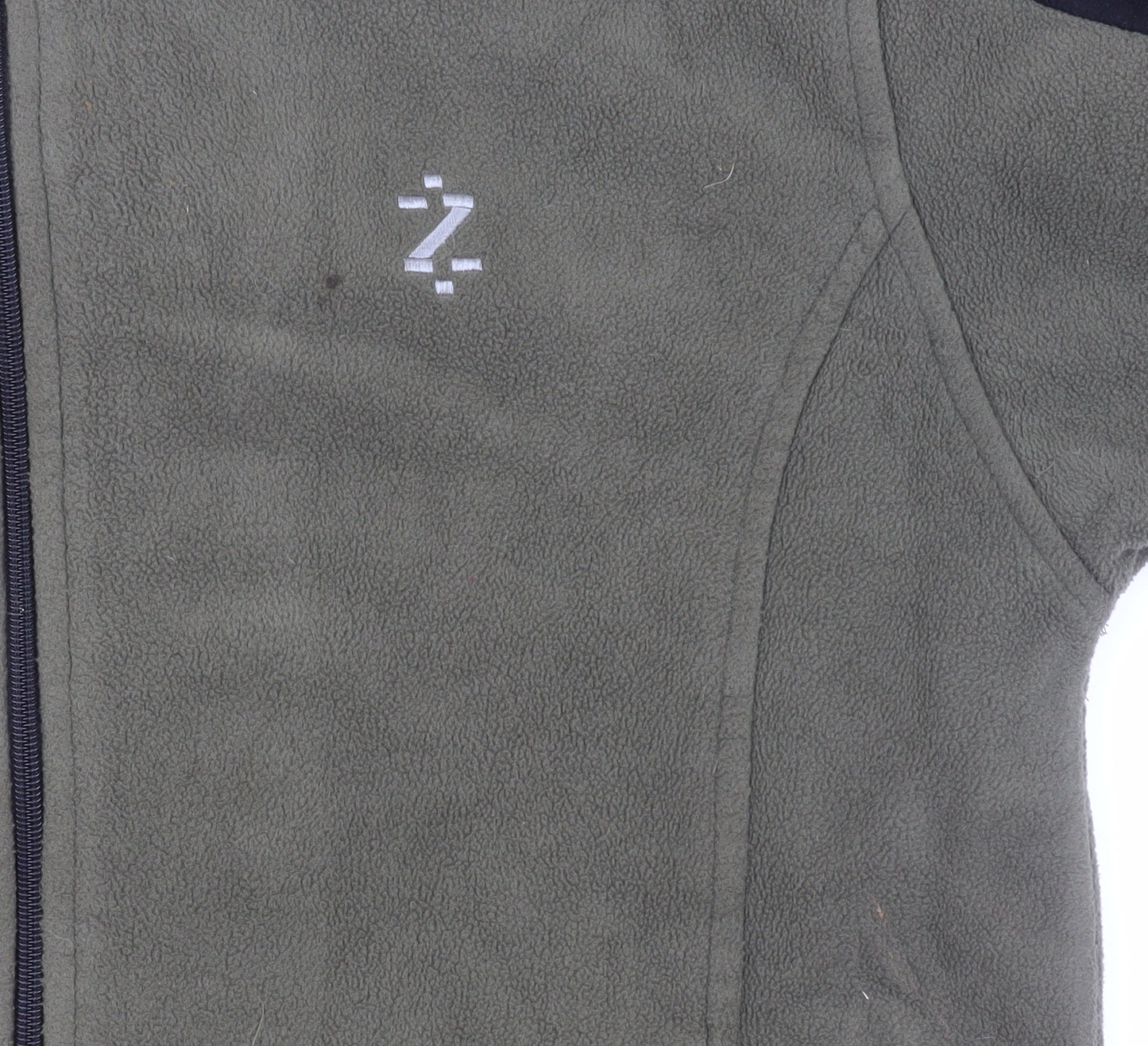 IZOD Men’s Green Black Fleece Full Zip Outdoor Jacket Size M