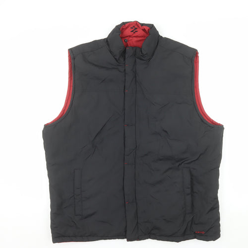 IZOD Mens Black XL Padded Polyester Bodywarmer Waistcoat