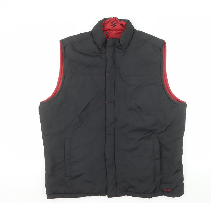 IZOD Mens Black XL Padded Polyester Bodywarmer Waistcoat