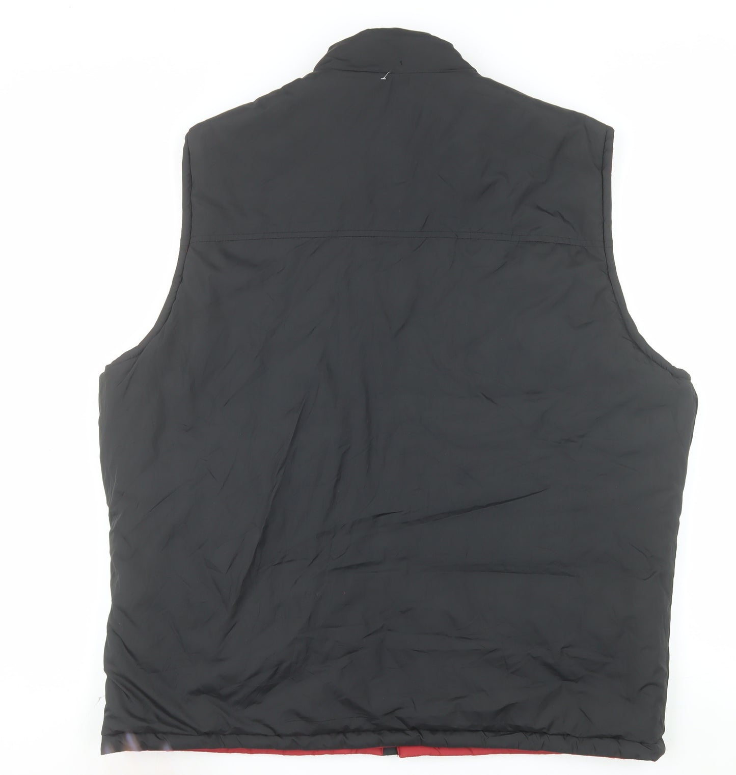 IZOD Mens Black XL Padded Polyester Bodywarmer Waistcoat