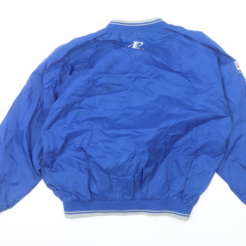 Logo Athletic Men’s Blue V-Neck Pullover Nylon NFL Pro Line Sweatshirt L