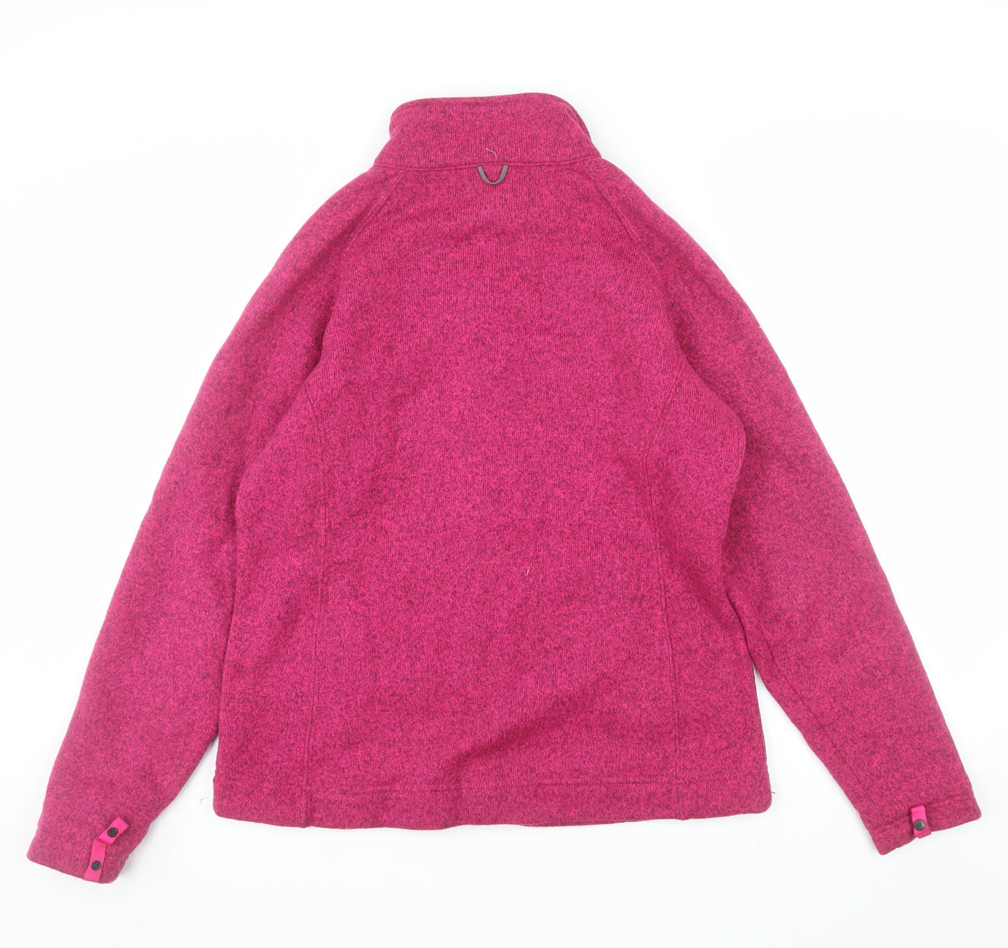 The North Face Women's Pink Fleece Full Zip Outdoor Jacket Size L