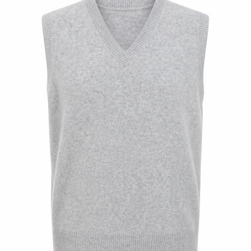 Marks and Spencer Autograph Men's Grey Wool Cashmere V-Neck Vest L