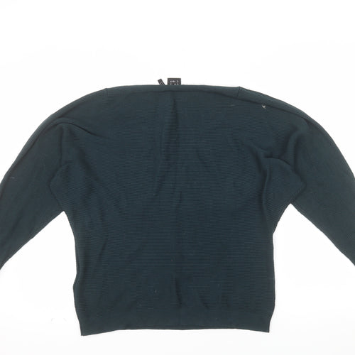 Editor's Cut Women's Green Size 12 Boat Neck Knit Jumper