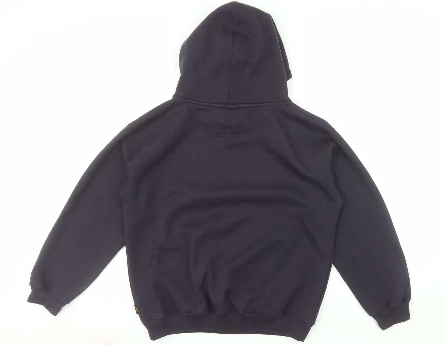 Plain Lazy Mens Black Pullover Hoodie S Graphic Logo Cotton Blend