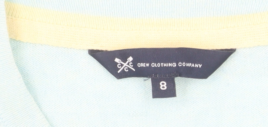 Crew Clothing Company Women’s Blue Cotton Cashmere Jumper Size 8