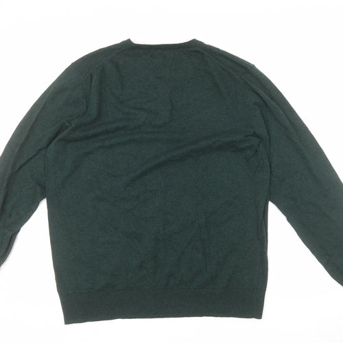 Old Navy Men’s Green V-Neck Knit Pullover Jumper XL Tall