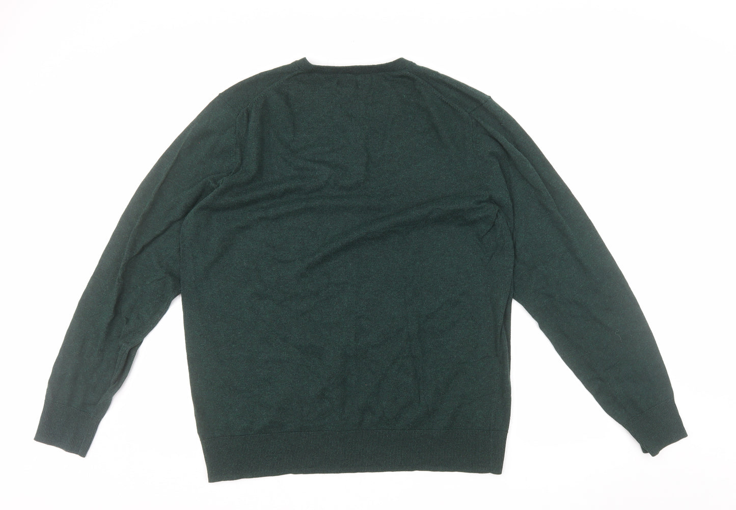 Old Navy Men’s Green V-Neck Knit Pullover Jumper XL Tall