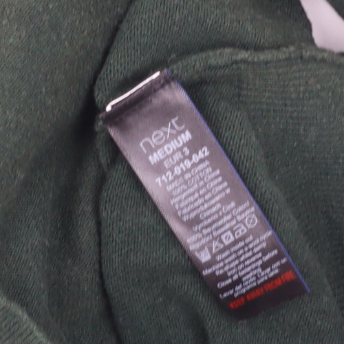 Next Men's Green Full Zip Hoodie Medium Cotton Cashmere Knit