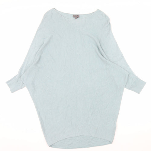 Phase Eight Women's Blue Boat Neck Relaxed Fit Jumper XS