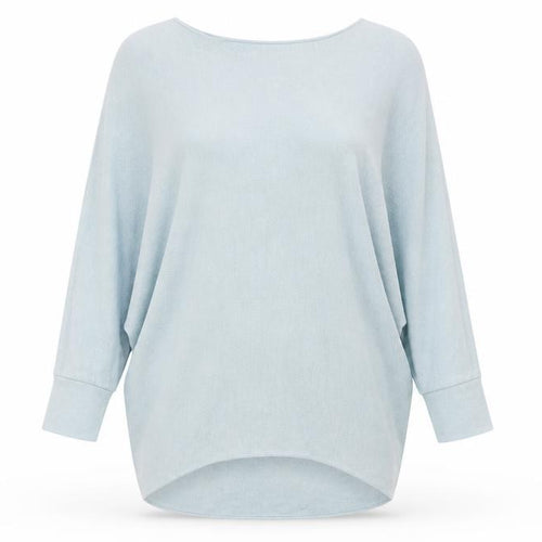 Phase Eight Women's Blue Boat Neck Relaxed Fit Jumper XS