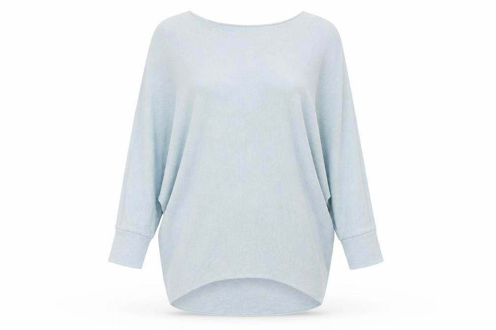 Phase Eight Women's Blue Boat Neck Relaxed Fit Jumper XS