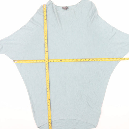 Phase Eight Women's Blue Boat Neck Relaxed Fit Jumper XS