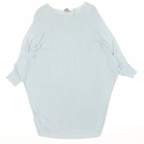 Phase Eight Women's Blue Boat Neck Relaxed Fit Jumper XS
