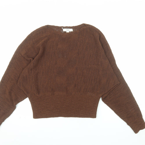 Marks and Spencer Women Brown M Knit Pullover Jumper