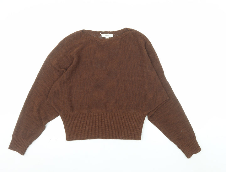 Marks and Spencer Women Brown M Knit Pullover Jumper