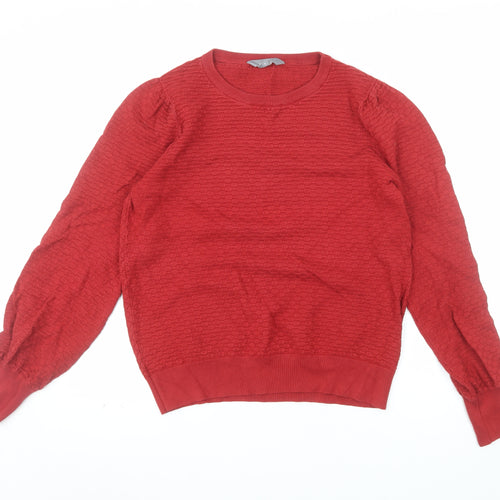 Principles Women's Red Size 16 Crew Neck Knit Long Sleeve Jumper