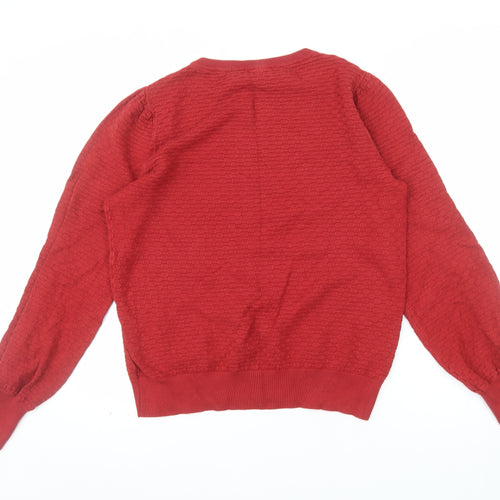 Principles Women's Red Size 16 Crew Neck Knit Long Sleeve Jumper