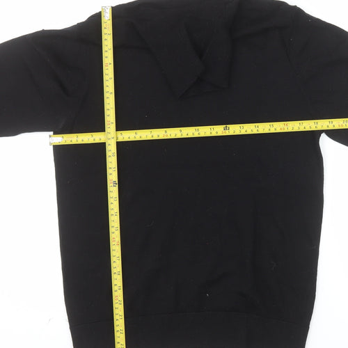 Linea Women's Black Merino Wool Roll Neck Jumper M
