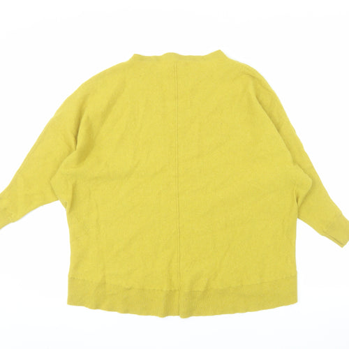 Phase Eight Womens Yellow Wool Cashmere Blend Relaxed Jumper UK S