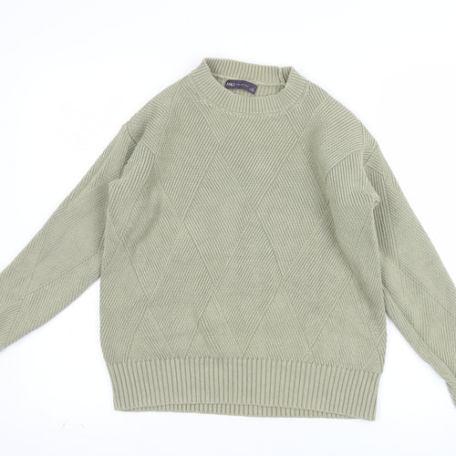 Marks and Spencer Women’s Beige Cotton Knit Pullover Jumper Size S